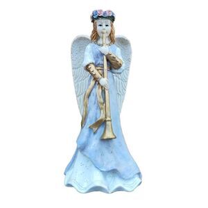 Vintage Keepsake Angel Playing Trumpet Statue